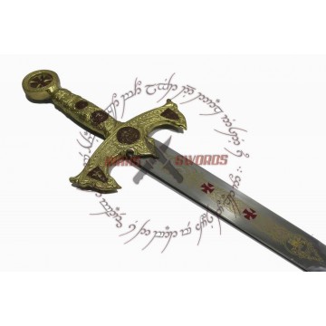 Gold Deluxe Knights Templar Sword of Spain